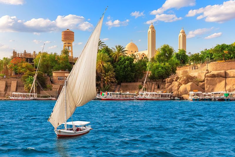 A Sailboat in The Nile.