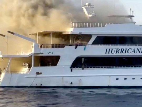 Yacht fire egypt