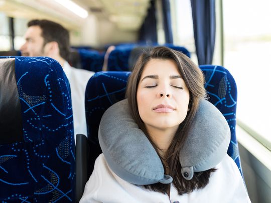 Travel U Shape Inflatable Pillow Travel Neck/Head Comfort Pillows