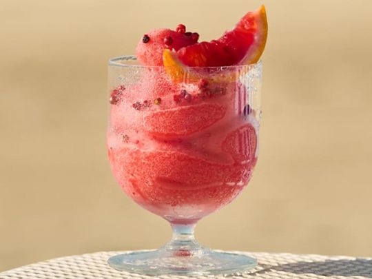 Refreshing citrusy summer mocktail recipe: Sgroppino all'Arancia Rossa