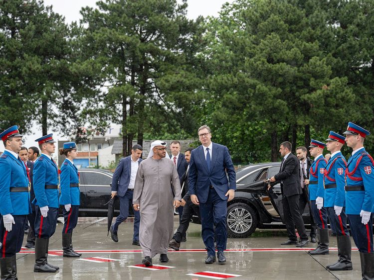 Sheikh Mohamed Bin Zayed Al Nahyan on Thursday made a working visit to Serbia, where he met with President Aleksandar Vucic