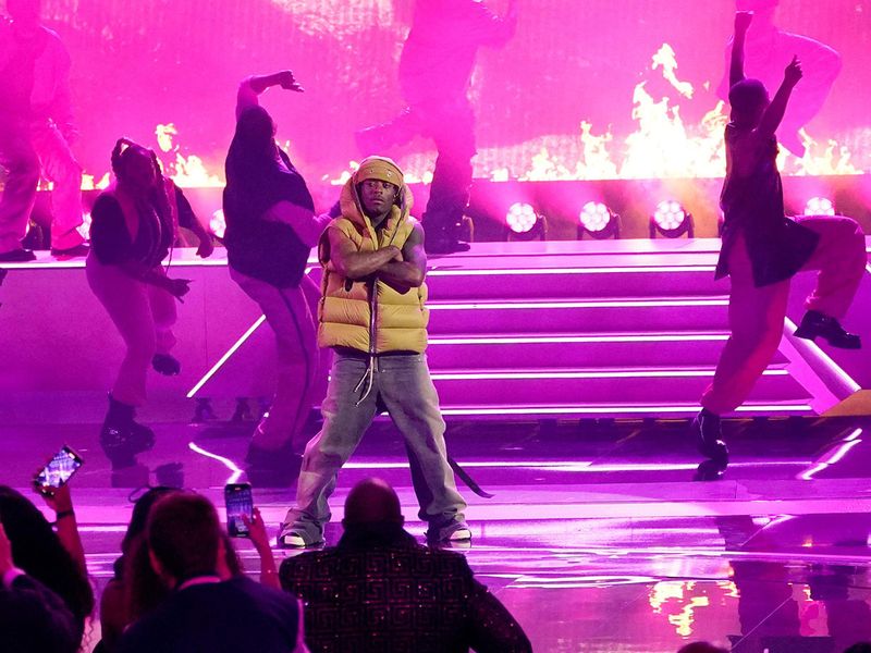 Lil Uzi Vert performs a medley at the BET Awards on Sunday, June 25, 2023, at the Microsoft Theater in Los Angeles.
