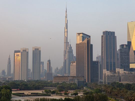 Stock - Dubai skyline / Dubai property / property market / Dubai