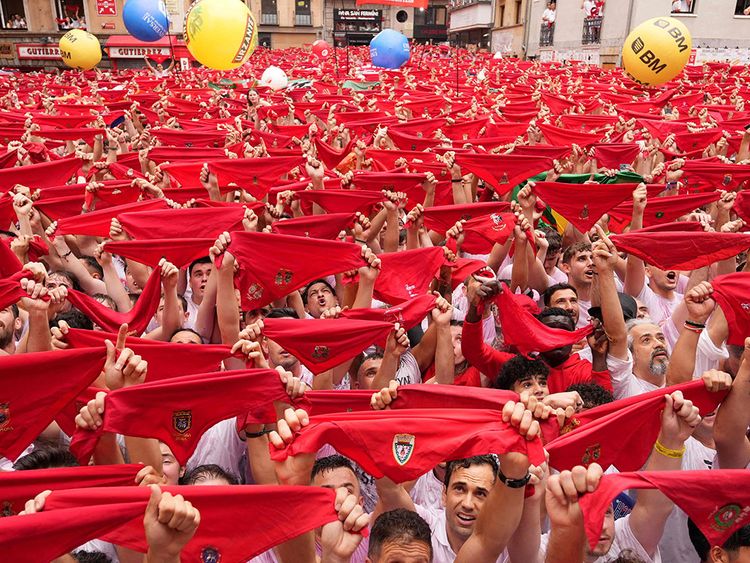 San Fermin festival in Pamplona, northern Spain, kicks off