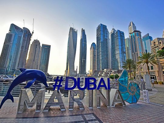 STOCK Dubai Marina / property / skyline