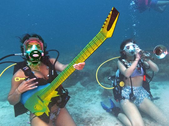Lower Keys Underwater Music Festival in the Florida Keys National Marine Sanctuary near Big Pine Key. 