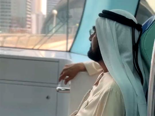 Video: Mohammed Bin Rashid tours Dubai via Metro