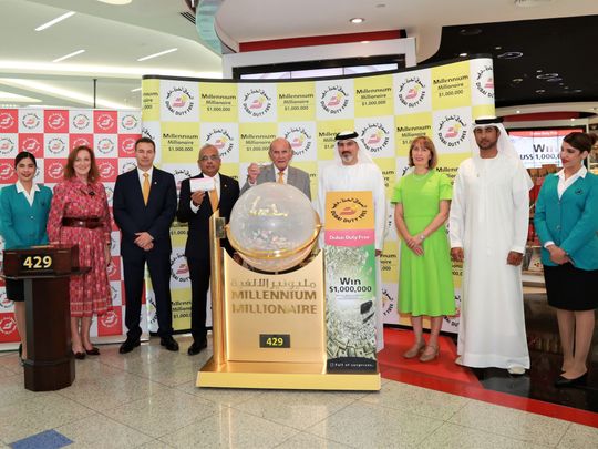 DDF officials conducted the draw for Millennium Millionaire Series 429-1689775597946