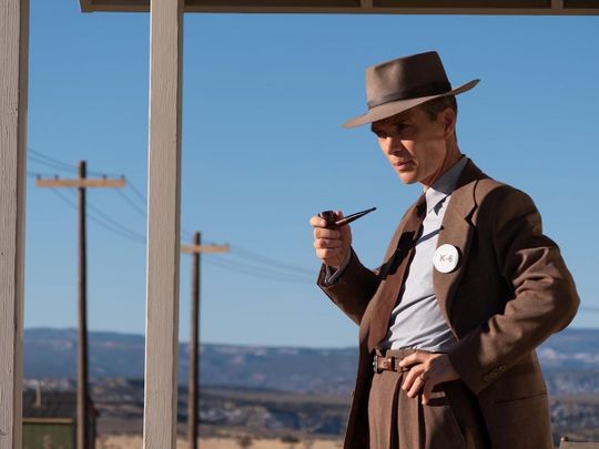 Cillian Murphy as Robert J Oppenheimer in Christopher Nolan's biopic