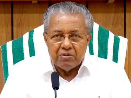 Kerala Chief Minister Pinarayi Vijayan