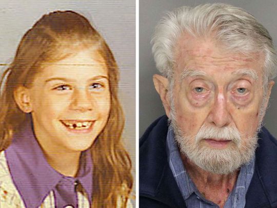 Nearly 50 years after the abduction and murder of 8-year-old Gretchen Harrington (left), multiple charges have been brought against 83-year-old David Zandstra. 