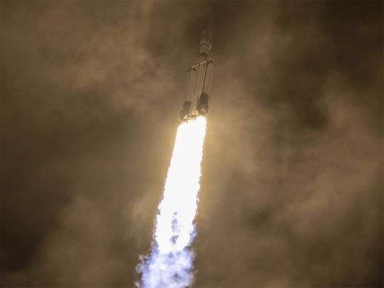 SpaceX Falcon Heavy rocket deploys massive satellite