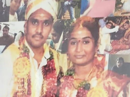 Veerarjuna Vijay and his wife Hemavathi