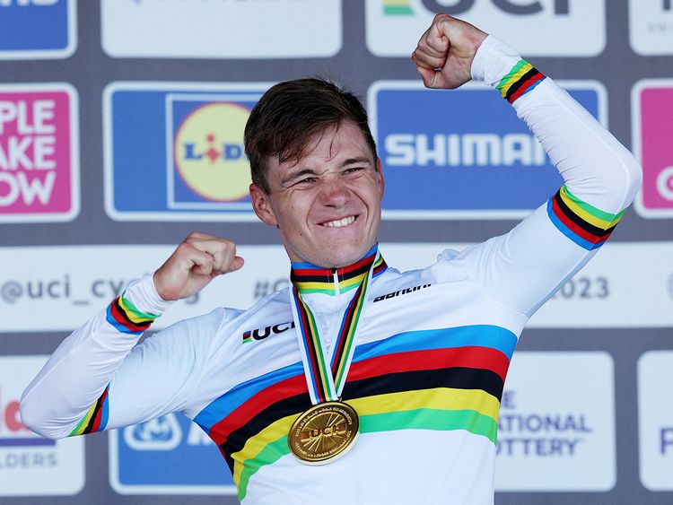 Cycling: Belgium's Remco Evenepoel wins gold in world road time trial