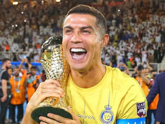 Cristiano Ronaldo wins first title at Al Nassr with brace in Arab Club ...