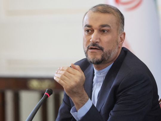 Iran's foreign minister Hossein Amirabdollahian