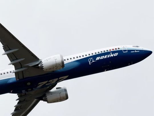 File photo of a Boeing 737 MAX-10 aircraft
