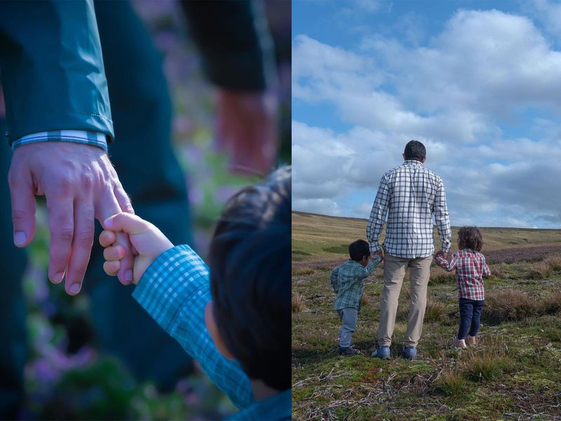 The Dubai Crown Prince’s post showed him spending time in heather fields, in the British county of Yorkshire, along with other family members and friends.