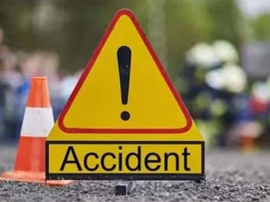 accident scene, road accident, accident location