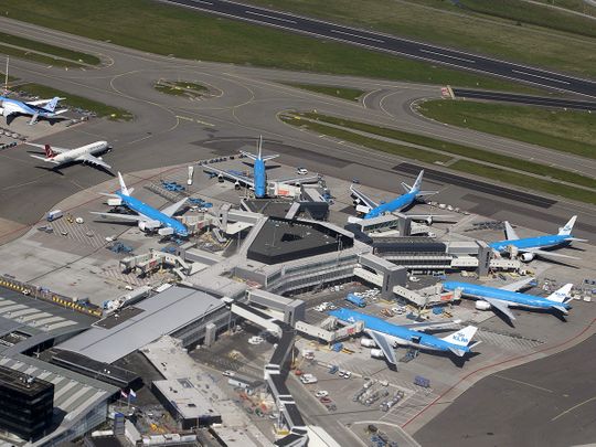 KLM Schipol airport Amsterdam Dutch