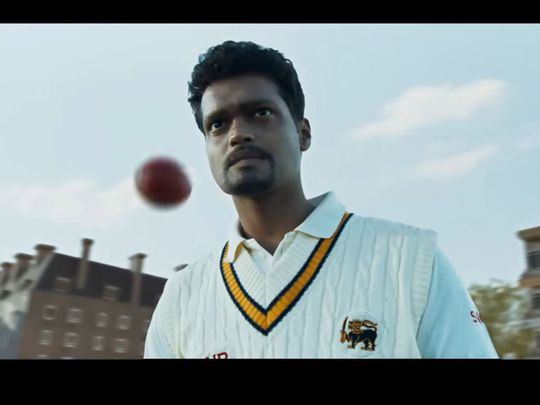 Indian actor Madhur Mittal as Sri Lankan cricketing icon Mutthiah Muralitharan in '800'.