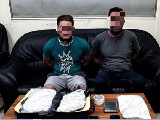 Abu Dhabi police 2 men arrested for drugs