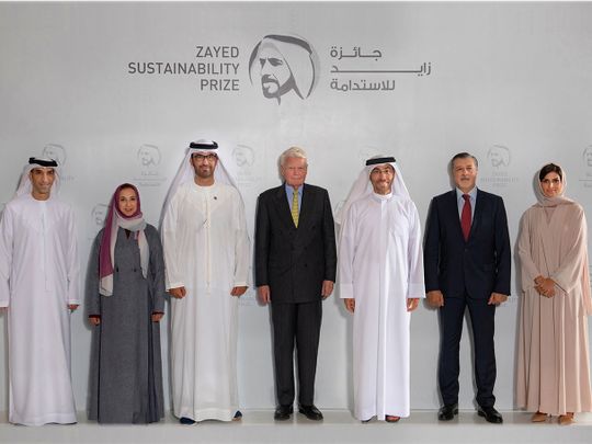 Zayed Sustainability Prize Awards panel