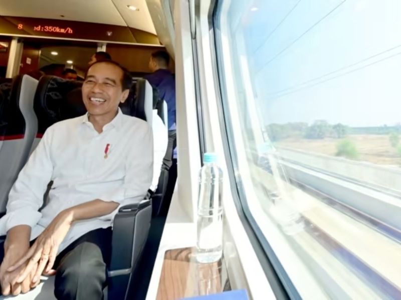 During a test run of Indonesia's new bullet train on September 13, 2023, President Widodo said the train a maximum speed of 350 kph.