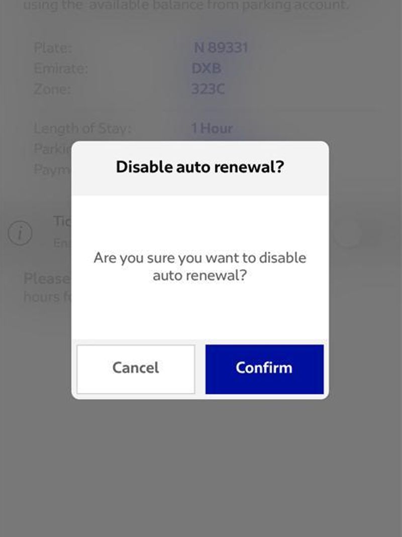 RTA app auto renew