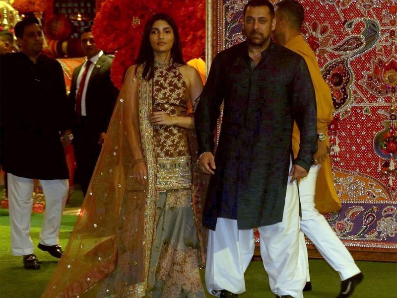 Salman Khan, one of Bollywood's leading actors, was spotted at the event, radiating the joy and enthusiasm of the festivities.