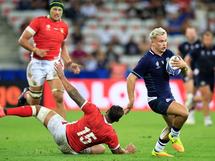 Finn Russell helps Scotland overcome physical Tonga in bonus-point win, Rugby World Cup 2023