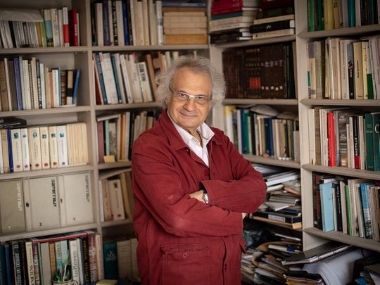 French Lebanese writer and member of the French Academy Amin Maalouf 
