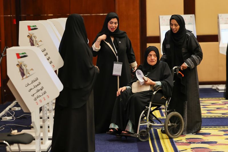 FNC voting Dubai Fatima Mohammed Saeed, 75,