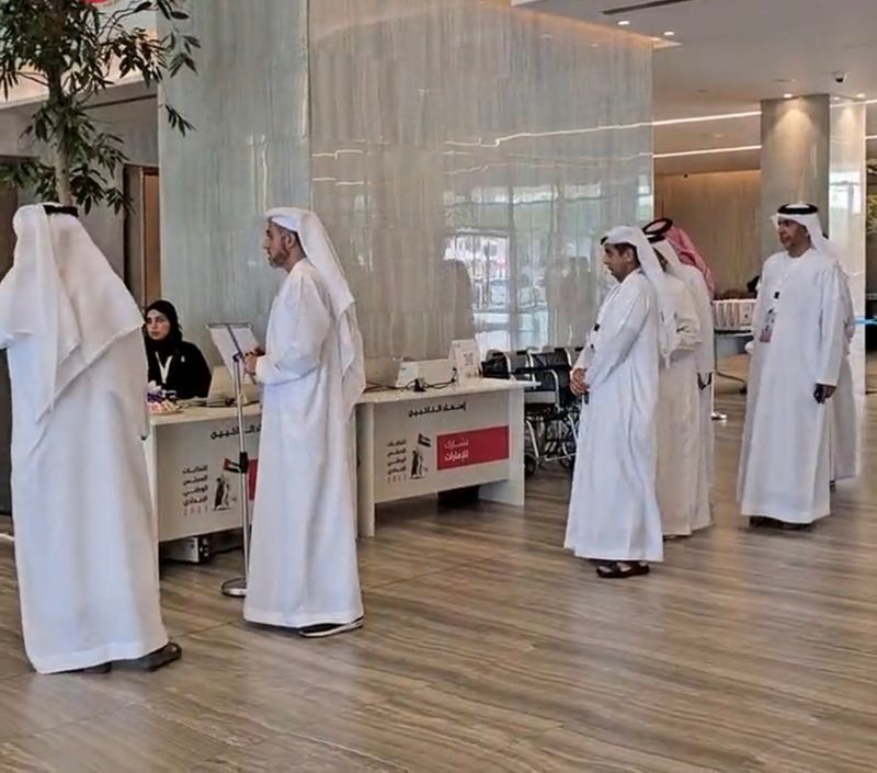 Voters in Abu Dhabi