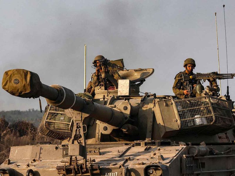 An Israeli self-propelled howitzer