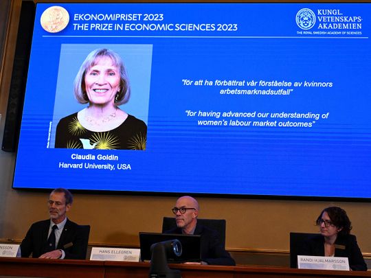 Nobel prize economics Claudia Goldin 