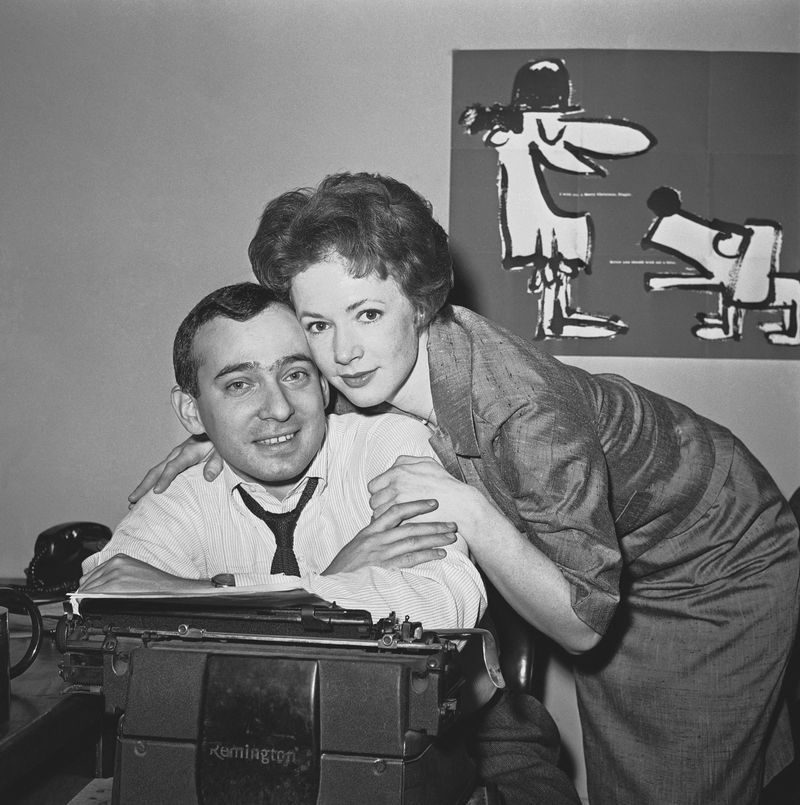 Piper Laurie with her huband