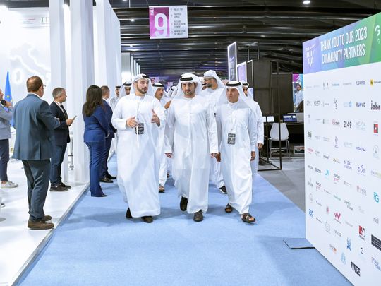 Sheikh Maktoum Bin Mohammed Bin Rashid Al Maktoum inauguating Expand North Star 2023 at Dubai Harbour on Sunday