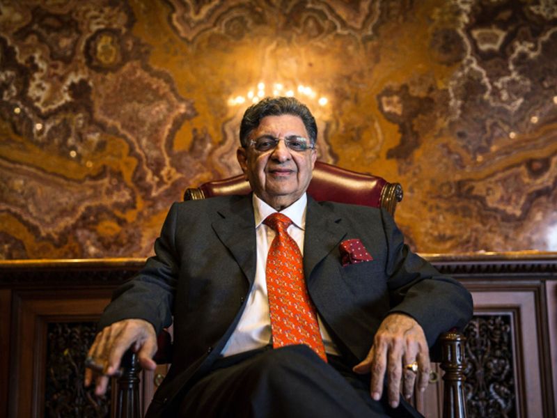 Billionaire Cyrus Poonawalla, chairman of Serum Institute of India Ltd., sits for a photograph in Pune, Maharashtra, India, on Monday, May 4, 2015. Serum, Asia's largest vaccine maker, will look at a possible merger with generic drugmaker Cipla Ltd. if the European venture between the two companies succeeds. 