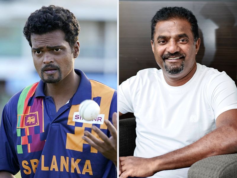 Sri Lankan spin legend Muttiah Muralitharan's biopic has Madhur Mittal (left) play the icon 