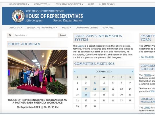 The House of Representatives website
