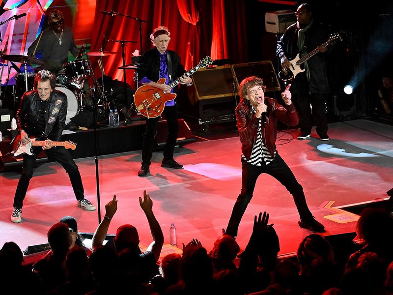  Legendary band The Rolling Stones performed at a New York city club recently to celebrate the release of their new album ‘Hackney Diamonds’. 