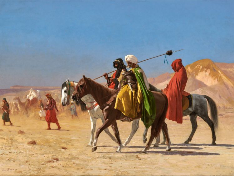 Riders Crossing the Desert by Jean-Léon Gérôme 1870