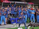 Afghanistan players celebrate 