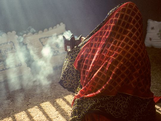 Woman with frankincense