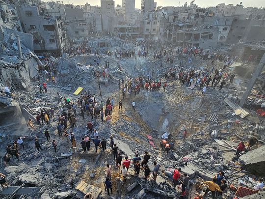 Israel-Hamas war: 100 killed as Israel bombs Jabaliya refugee camp ...