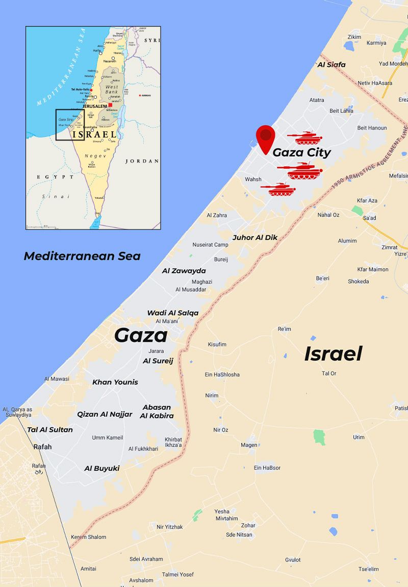 UPDATED GAZA MAP