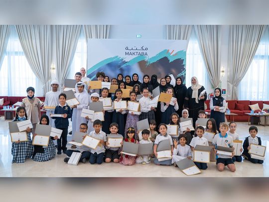 winners-and-participants-in-the-10th-Creative-Reader-Competition-in-abu-dhabi-pic-is-supplied-1698749171958