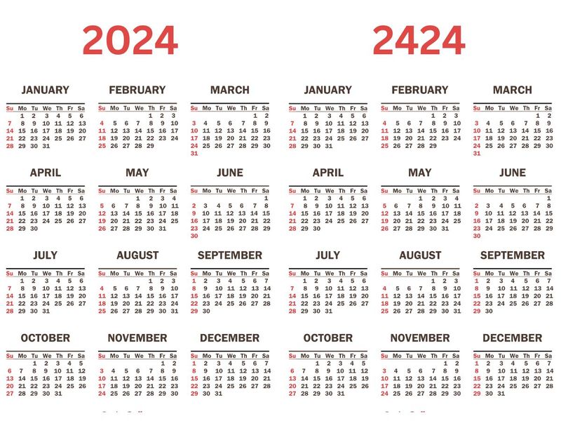 Calendar 2024 2424
