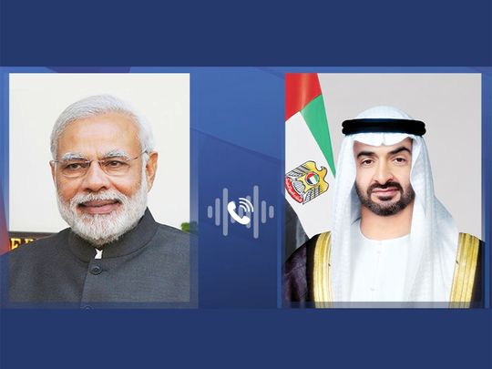 UAE President receives phone call from India's Prime Minister Narendra Modi